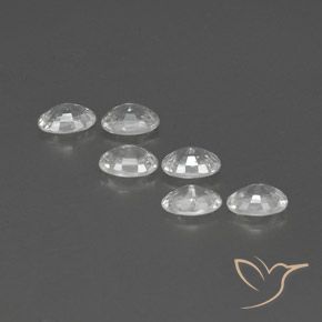 4.60 ct natürliche Weiß Zirkon-Edelsteine, Oval, VVS-VS