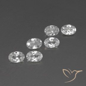 4.25 ct natürliche Weiß Zirkon-Edelsteine, Oval, VVS-VS