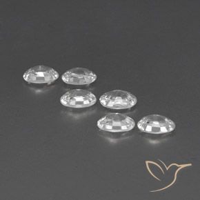 4.25 ct natürliche Weiß Zirkon-Edelsteine, Oval, VVS-VS