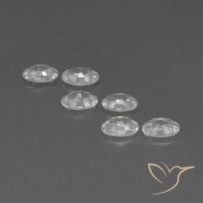 4.10 ct natürliche Weiß Zirkon-Edelsteine, Oval, VVS-VS