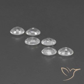4.40 ct natürliche Weiß Zirkon-Edelsteine, Oval, VVS-VS