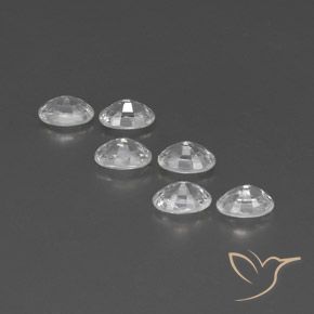 4.76 ct natürliche Weiß Zirkon-Edelsteine, Oval, VVS-VS