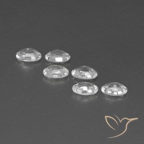 3.98 ct natürliche Weiß Zirkon-Edelsteine, Oval, VVS-VS