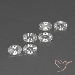 4.70 ct natürliche Weiß Zirkon-Edelsteine, Oval, VVS-VS