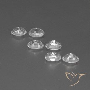 4.92 ct natürliche Weiß Zirkon-Edelsteine, Oval, VVS-VS