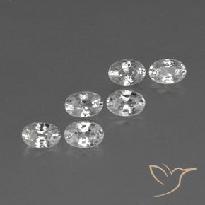 4.72 ct natürliche Weiß Zirkon-Edelsteine, Oval, VVS-VS