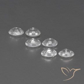 4.72 ct natürliche Weiß Zirkon-Edelsteine, Oval, VVS-VS