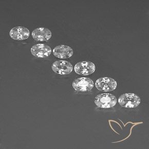 7.66ctw Natürlicher Weiß Zirkon, Oval, VVS-VS, Photo A