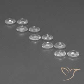 7.92 ct natürliche Weiß Zirkon-Edelsteine, Oval, VVS-VS