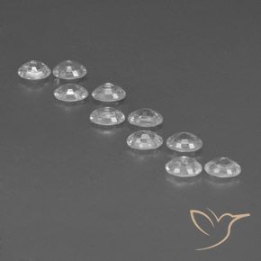 7.73 ct natürliche Weiß Zirkon-Edelsteine, Oval, VVS-VS
