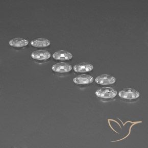 6.68 ct natürliche Weiß Zirkon-Edelsteine, Oval, VVS-VS