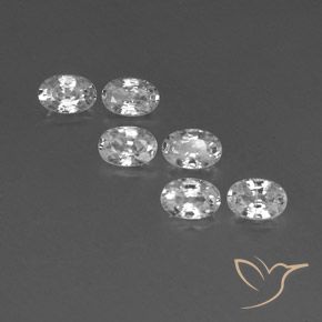 4.32ctw Natürlicher Weiß Zirkon, Oval, VVS-VS