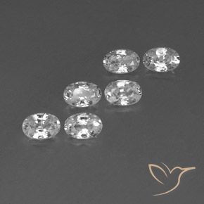4.32 ct natürliche Weiß Zirkon-Edelsteine, Oval, VVS-VS