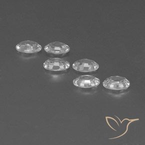 4.02 ct natürliche Weiß Zirkon-Edelsteine, Oval, VVS-VS