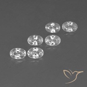 4.69 ct natürliche Weiß Zirkon-Edelsteine, Oval, VVS-VS