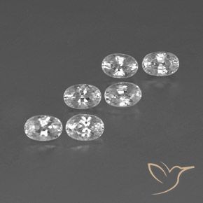 5.20 ct natürliche Weiß Zirkon-Edelsteine, Oval, VVS-VS