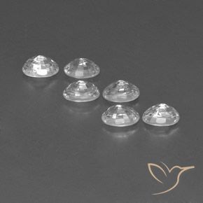 5.20 ct natürliche Weiß Zirkon-Edelsteine, Oval, VVS-VS