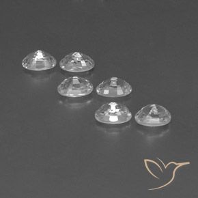 5.11 ct natürliche Weiß Zirkon-Edelsteine, Oval, VVS-VS