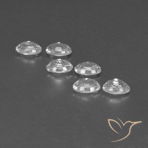 4.66 ct natürliche Weiß Zirkon-Edelsteine, Oval, VVS-VS