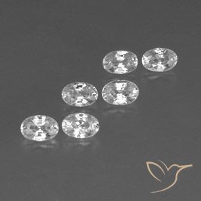 4.69 ct natürliche Weiß Zirkon-Edelsteine, Oval, VVS-VS