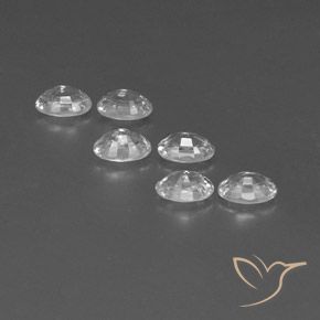 4.69 ct natürliche Weiß Zirkon-Edelsteine, Oval, VVS-VS