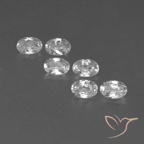 4.49ctw Natürlicher Weiß Zirkon, Oval, VVS-VS, Photo A