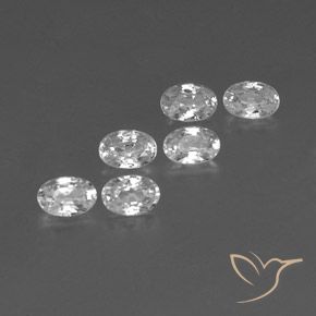 4.49 ct natürliche Weiß Zirkon-Edelsteine, Oval, VVS-VS