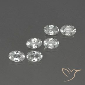 4.21 ct natürliche Weiß Zirkon-Edelsteine, Oval, VVS-VS