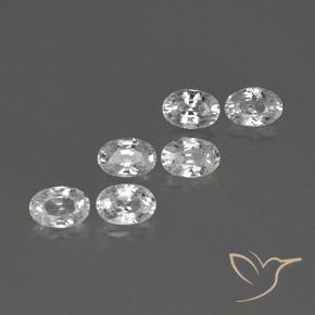 4.69 ct natürliche Weiß Zirkon-Edelsteine, Oval, VVS-VS