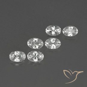 4.67 ct natürliche Weiß Zirkon-Edelsteine, Oval, VVS-VS