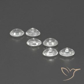 4.67 ct natürliche Weiß Zirkon-Edelsteine, Oval, VVS-VS