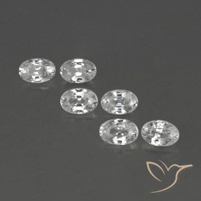 4.57ctw Natürlicher Weiß Zirkon, Oval, VVS-VS