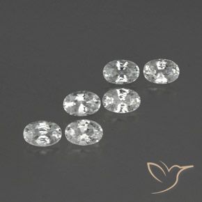4.75 ct natürliche Weiß Zirkon-Edelsteine, Oval, VVS-VS