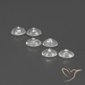 4.75 ct natürliche Weiß Zirkon-Edelsteine, Oval, VVS-VS