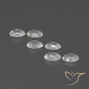 4.24 ct natürliche Weiß Zirkon-Edelsteine, Oval, VVS-VS