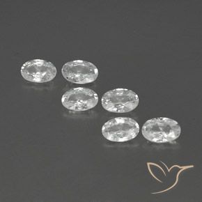 4.05ctw Natürlicher Weiß Zirkon, Oval, VVS-VS