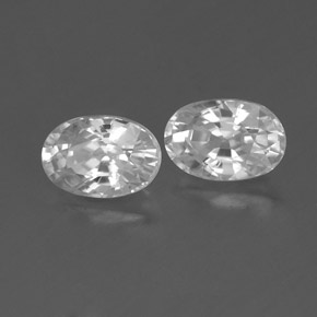 1,62 ct natürliche weißer Zirkon-Edelsteine, Oval Schliff, VVS