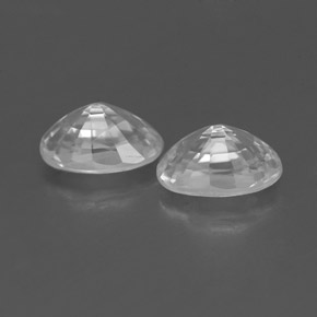 1,62 ct natürliche weißer Zirkon-Edelsteine, Oval Schliff, VVS