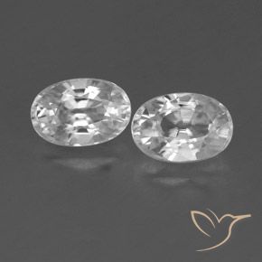 1.71ctw Natürlicher Weiß Zirkon, Oval, VVS