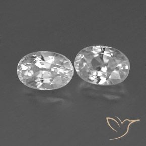 1.71 ct natürliche Weiß Zirkon-Edelsteine, Oval, VVS