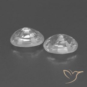 1.71 ct natürliche Weiß Zirkon-Edelsteine, Oval, VVS