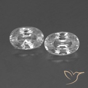 1.68ctw Natürlicher Weiß Zirkon, Oval, VVS