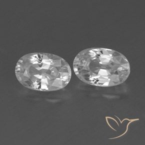 1.68 ct natürliche Weiß Zirkon-Edelsteine, Oval, VVS