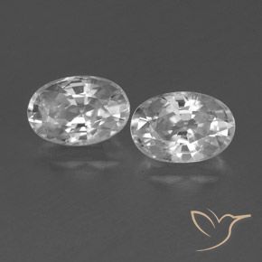 1.71ctw Natürlicher Weiß Zirkon, Oval, VVS-VS