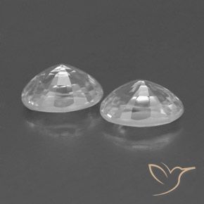 1.71 ct natürliche Weiß Zirkon-Edelsteine, Oval, VVS-VS