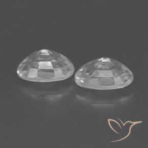 1.66 ct natürliche Weiß Zirkon-Edelsteine, Oval, VVS-VS
