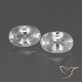 1.78ctw Natürlicher Weiß Zirkon, Oval, VVS