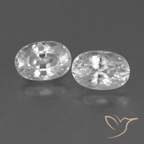 1.87ctw Natürlicher Weiß Zirkon, Oval, VVS-VS