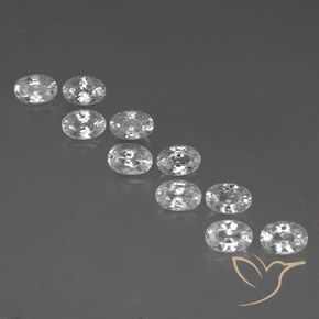 7.78ctw Natürlicher Weiß Zirkon, Oval, VVS-VS, Photo A
