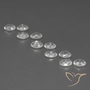 7.78 ct natürliche Weiß Zirkon-Edelsteine, Oval, VVS-VS